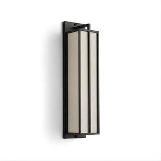 Linen Wall Light – Chinese Style Iron Wall Lamp with Linen Fabric Shade & Black Metal Frame