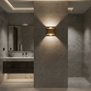 Black Metal Wall Light – Matte Black Light Fixture for Bathroom Mirror Lighting