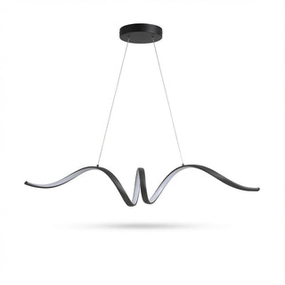 Suspension en aluminium – Lampe à suspension en acrylique ondulé avec câble réglable