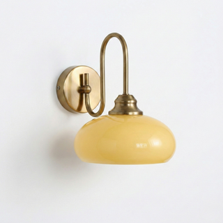 Glass Wall Light – Textured Glass Sconce with Gold or Chrome Finish