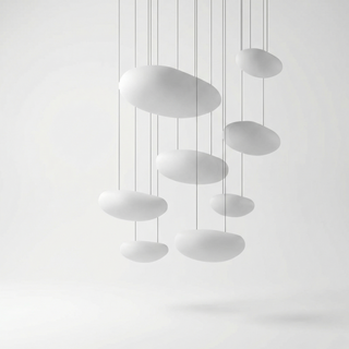 Modern Pendant Light – Adjustable Soft Shaped Pendant with Warm Ambient Light