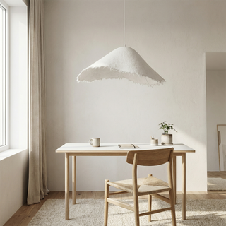 Nordic LED Pendant Light – White Iron Modern Pendant Lamp for Living Room Lighting