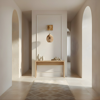 Wooden Rattan Wall Lamp – Indoor Wall Sconce with Natural Wood Lighting & Easy Install