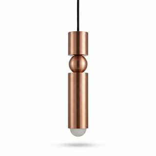 Copper Pendant Light – Modern Pendant Light With LED Warm Ambient Lighting