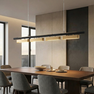 Two-Tone Metal Pendant – Modern Pendant Light With LED Lighting For Dining Room