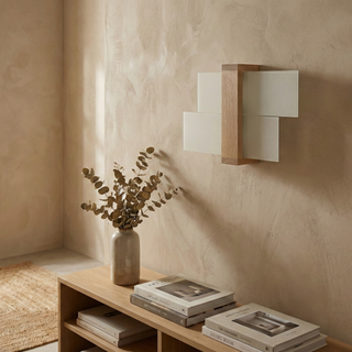 Natural Wood Wall Light – Scandinavian Wooden Wall Sconce | Warm Ambient Bedroom Lighting
