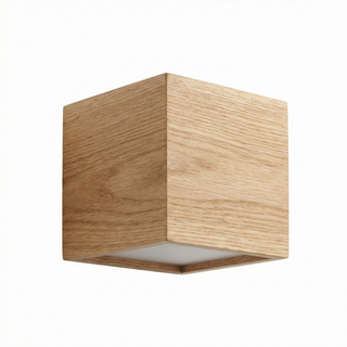 Applique murale scandinave en bois – Luminaire en bois naturel avec lumière d'ambiance douce