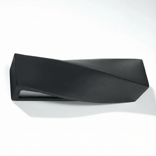 Applique murale noire moderne – Lampe murale en céramique | Luminaire minimaliste contemporain