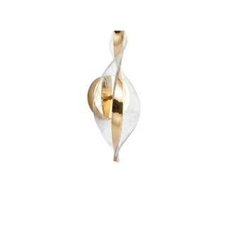 Modern Acrylic Wall Light – Artistic Snowflake Design | Gold Finish LED Lamp