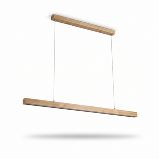 Nordic Wooden Pendant Light – Modern Wood Pendant with Warm Ambient Lighting