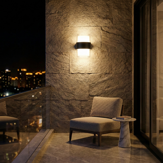 Outdoor Wall Light – Black Aluminium Exterior Wall Lamp | Weather Resistant Lighting