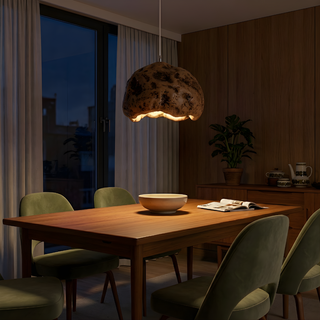 Resin Pendant Lamp – Minimalist Pendant Light with Adjustable Brightness for Living Room
