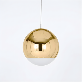 Minimalist Pendant Light – Electroplated Glass LED Dining Room Fixture