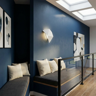 Applique murale moderne | Luminaire élégant en acier blanc pour salon