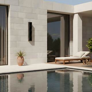 Outdoor Wall Light – Geometric Linear LED Waterproof Exterior Lighting Fixture