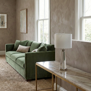 Contemporary Bedside Lamp – Crystal Table Lamp With Steel Frame & Soft Ambient Light