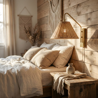 Driftwood Wall Light – Rustic Natural Wood Lighting with Soft Warm Glow