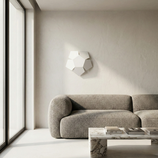 Applique murale en acier blanc – Luminaire de salon moderne | Lumière d'appoint Lumavera