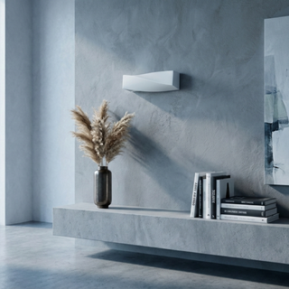 Modern Ceramic Wall Light | White Ceramic Wall Lamp with Ambient Hallway Lighting