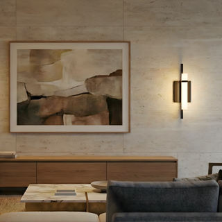 Contemporary Wall Light – Slim LED Wall Lamp | Geometric Black Aluminum Sconce