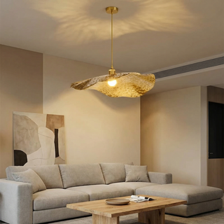 Modern Pendant Light – Artistic LED Pendant Light Fixture with Gold Finish
