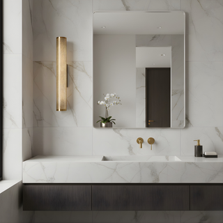 Gold Mesh Wall Light – Elegant Bedroom Wall Sconce with Warm Ambient Lighting