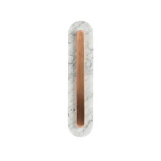 Copper Marble Wall Light – Alabaster LED Lamp with Soft Diffused Glow