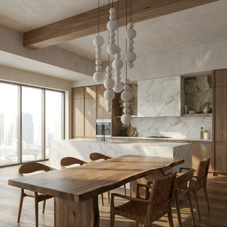 Modern Iron Pendant Light – Elegant LED Dining Room Lighting Fixture