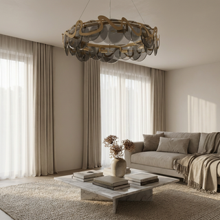 Modern Pendant Light – Alloy Cord Lighting With Dimmable LED & Remote Control