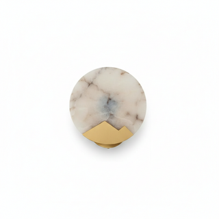 Marble Wall Sconce – Spanish Marble Lamp with Gilded Copper Light | Luxury Home Lighting