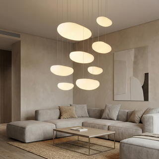Modern Pendant Light – Adjustable Soft Shaped Pendant with Warm Ambient Light
