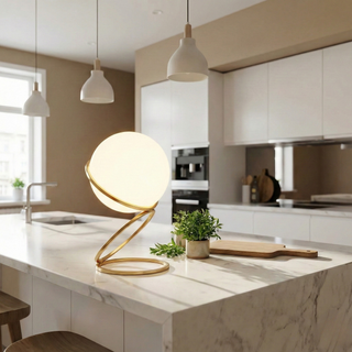 Sphere Table Lamp – Modern Artistic Lamp Design with Dimmable LED Light
