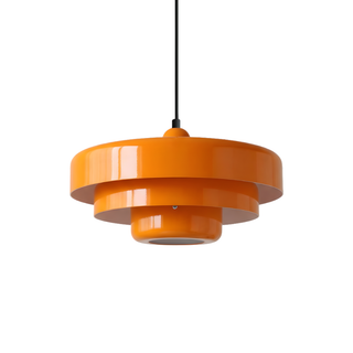 Modern Pendant Lamp – Steel Pendant Light With Adjustable LED Warm Ambient Lighting