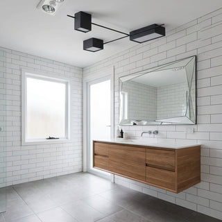 Modern LED Ceiling Light – Acrylic Surface Mount Light With Stainless Steel Finish