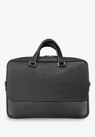 leather laptop bag durable genuine leather briefcase padded compartment set view