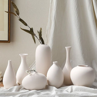 white ceramic vase modern graffiti art living room decoration close-up