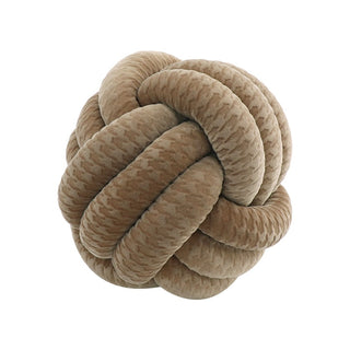 knotted ball throw pillow large decorative cushion unique knot design alternate view