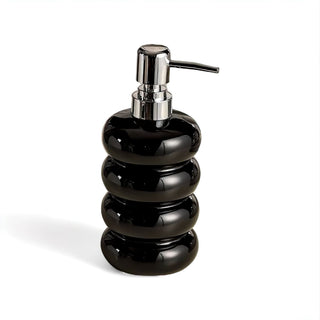 modern sleek pump design soap dispenser minimalist bathroom accessory front view