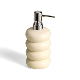 modern sleek pump design soap dispenser minimalist bathroom accessory side view