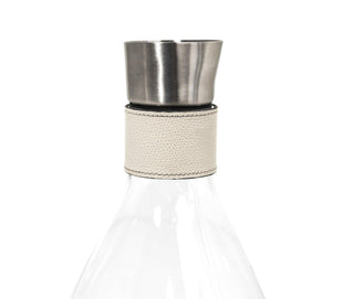 designer wine decanter elegant glass carafe wine aerator home office close-up