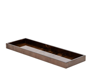 Bea elegant resin bathroom tray organizer towel essentials top view