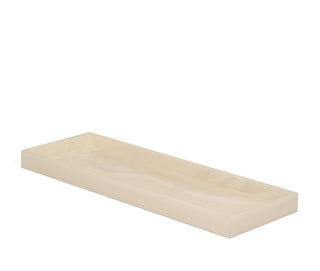 Bea elegant resin bathroom tray organizer towel essentials angle view