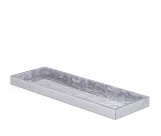 Bea elegant resin bathroom tray organizer towel essentials set view