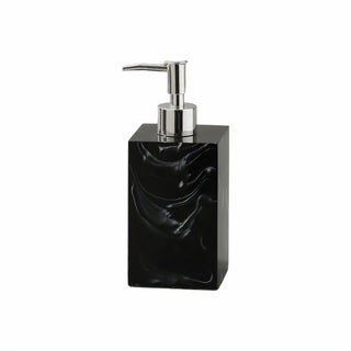 black marble bathroom set white veined luxury modern design front view