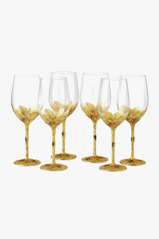 Crystal glass wine glasses