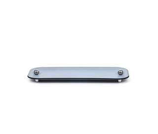 Olimpia waterproof leather bathroom tray chrome feet decorative front view