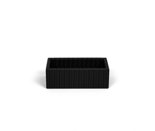 small genuine leather soap holder jewelry tray close-up
