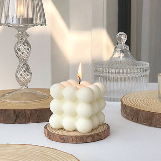 aromatic wax candles handmade scented cube candles home decor close-up
