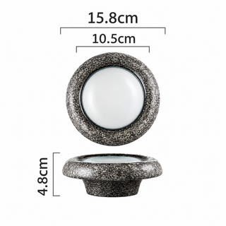 Korean Kiln-Glaze Ceramic Plate-Bowl – 15.2 cm