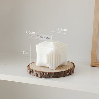 aromatic wax candles handmade scented cube candles home decor macro view